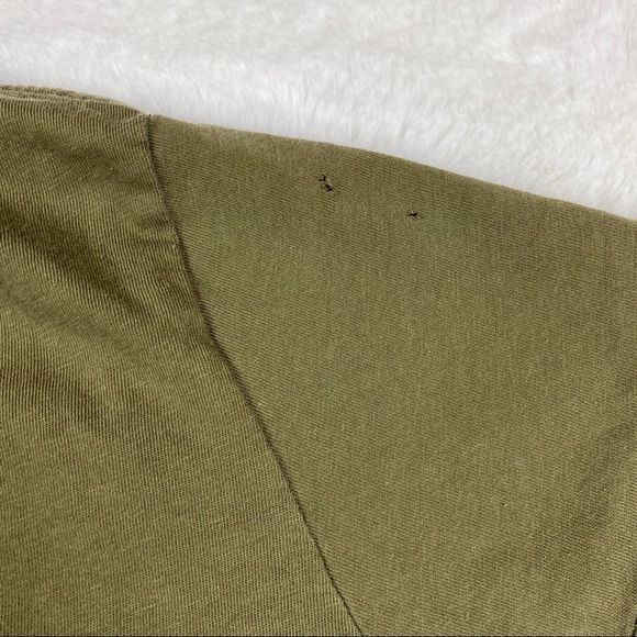 Zara Olive Green Short Sleeve T Shirt - Picture 8 of 8